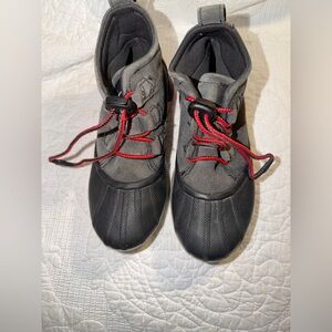 Sorel Kids Black and Gray Rain & Snow Boots